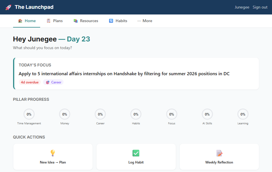 The Launchpad app screenshot